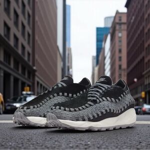 Nike Air Footscape Woven "Black Smoke Grey" sneakers New size 8.5